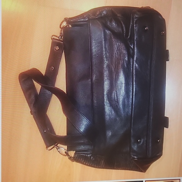 Unisex Leather messenger bag&dust bag - Picture 9 of 10